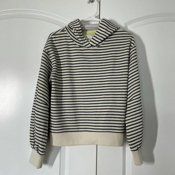 Lou & Grey Stripe Balloon Sleeves Hoodie size S - Picture 7 of 14